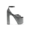 Sandali Camden 160 Mm  Con Strass  da Donna in Nero