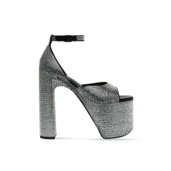 Sandali Camden 160 Mm Con Strass da Donna in Nero