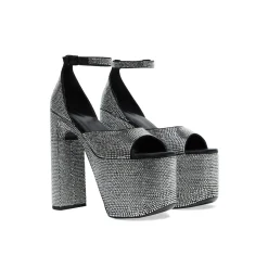 Sandali Camden 160 Mm  Con Strass  da Donna in Nero