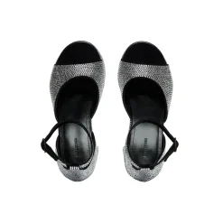 Sandali Camden 160 Mm  Con Strass  da Donna in Nero