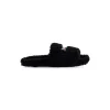 Sandali Furry Slide da Donna in Nero