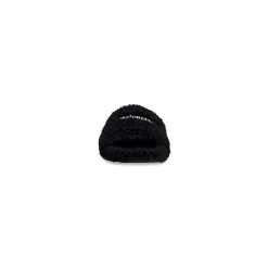 Sandali Furry Slide da Donna in Nero