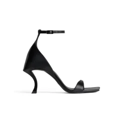 Sandali Hourglass 100 Mm da Donna in Nero