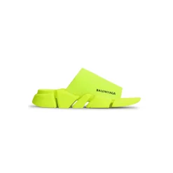 Sandali Slide Speed 2.0 In Maglia Riciclata da Uomo in Giallo Fluo