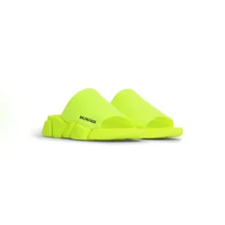 Sandali Slide Speed 2.0 In Maglia Riciclata da Uomo in Giallo Fluo