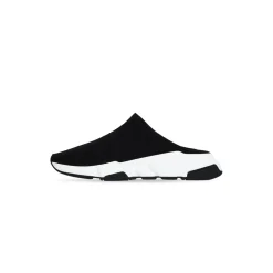 Sandali Slip-on Speed In Maglia Riciclata da Donna in Nero
