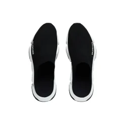 Sandali Slip-on Speed In Maglia Riciclata da Donna in Nero