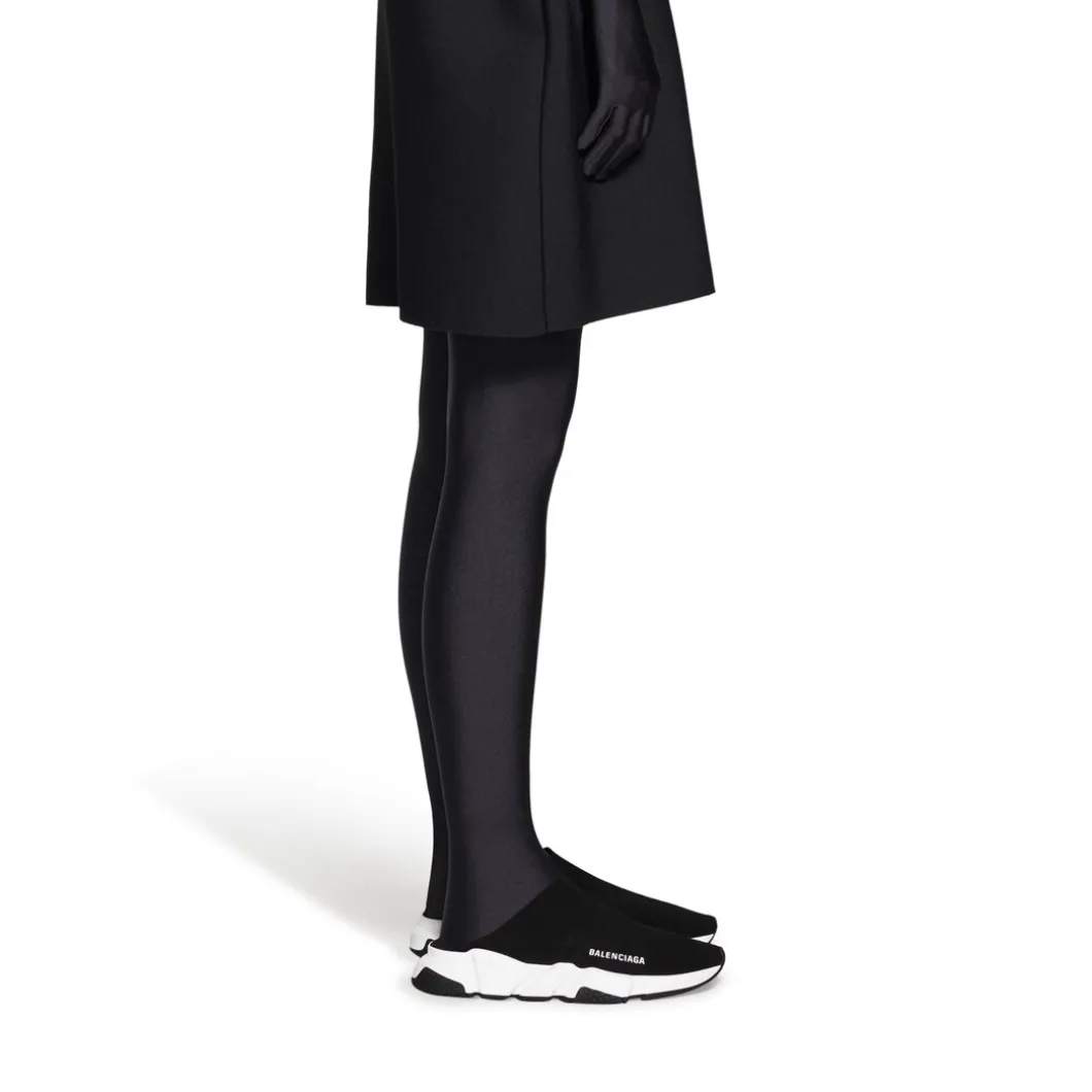 Sandali Slip-on Speed In Maglia Riciclata da Donna in Nero