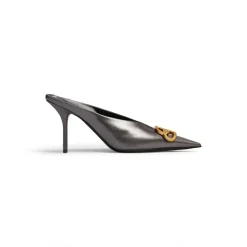 Sandali Slip-on Square Knife Bb 80 Mm Metallizzati da Donna in Grigio