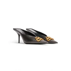 Sandali Slip-on Square Knife Bb 80 Mm Metallizzati da Donna in Grigio