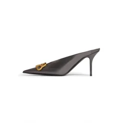 Sandali Slip-on Square Knife Bb 80 Mm Metallizzati da Donna in Grigio