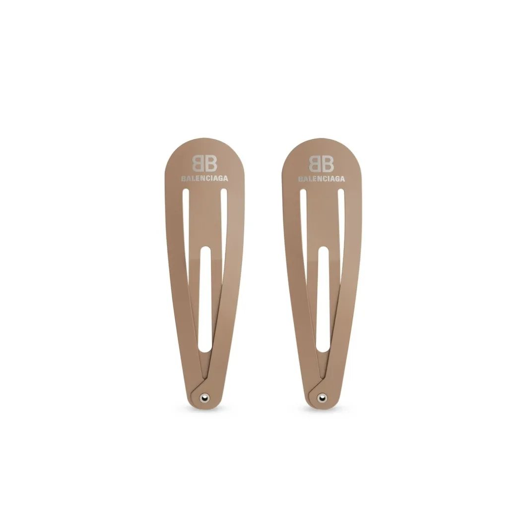 Set Di Fermagli Holli Xxl da Donna in Marrone