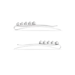 Set Di Forcine Per Capelli Holli  da Donna in Argento