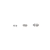 Set Orecchini Cagole  in Argento Anticato