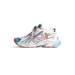 Sneaker Runner da Donna in Bianco/blu/rosa/arancione