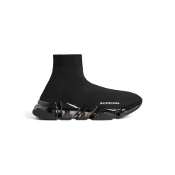 Sneaker Speed 2.0 Full Clear Sole In Maglia Riciclata  da Donna in Nero