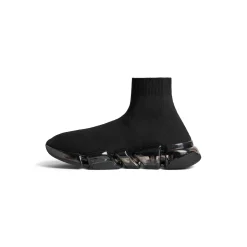 Sneaker Speed 2.0 Full Clear Sole In Maglia Riciclata da Donna in Nero