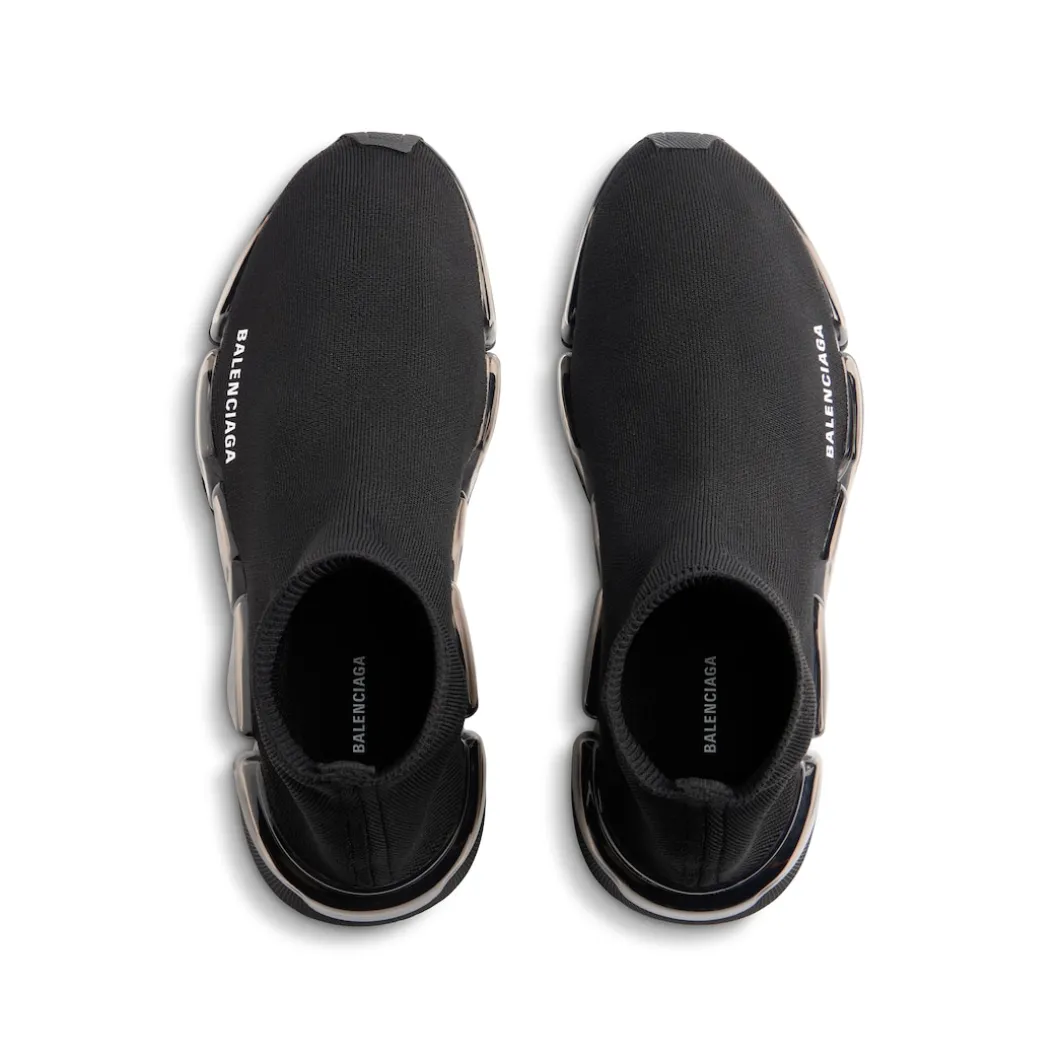 Sneaker Speed 2.0 Full Clear Sole In Maglia Riciclata da Donna in Nero