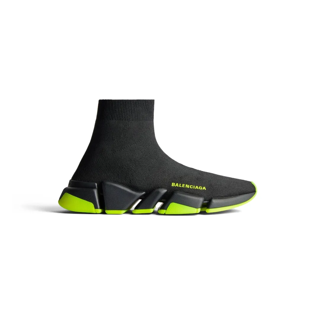Sneaker Speed 2.0 In Maglia Riciclata da Uomo in Nero