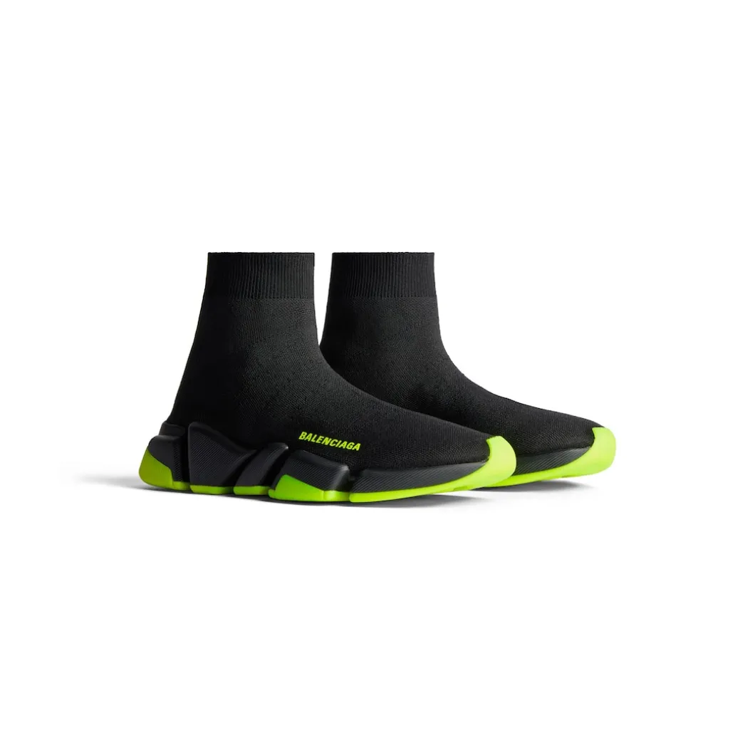 Sneaker Speed 2.0 In Maglia Riciclata da Uomo in Nero