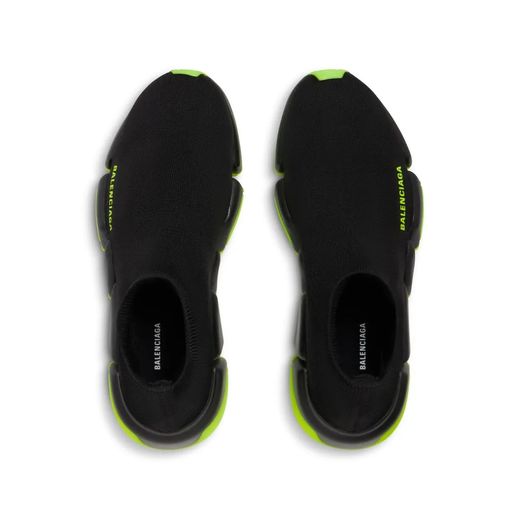 Sneaker Speed 2.0 In Maglia Riciclata da Uomo in Nero