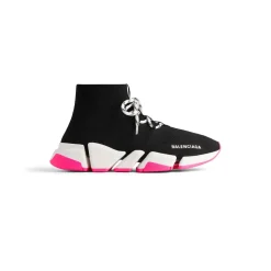 Sneaker Speed 2.0 Lace-up In Maglia Riciclata  da Donna in Nero
