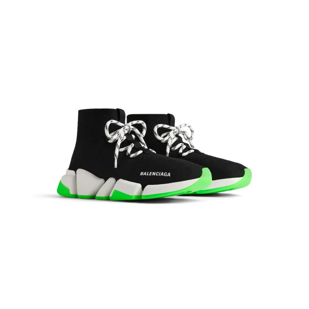 Sneaker Speed 2.0 Lace-up In Maglia Riciclata da Uomo in Nero