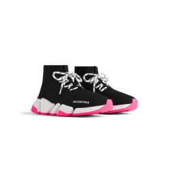 Sneaker Speed 2.0 Lace-up In Maglia Riciclata  da Donna in Nero