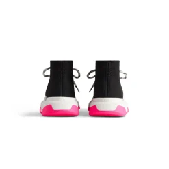 Sneaker Speed 2.0 Lace-up In Maglia Riciclata da Donna in Nero
