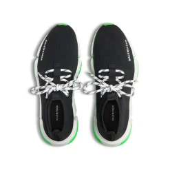 Sneaker Speed 2.0 Lace-up In Maglia Riciclata da Uomo in Nero