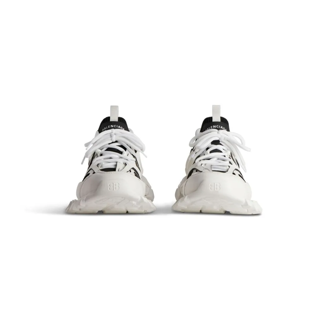 Sneaker Track Sock da Donna in Bianco