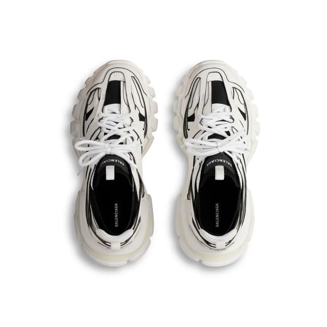 Sneaker Track Sock da Donna in Bianco