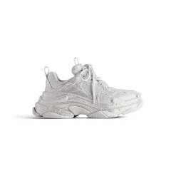 Sneaker Triple S Con Strass  da Donna in Grigio Chiaro
