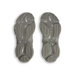 Sneaker Triple S Con Strass da Donna in Grigio Scuro