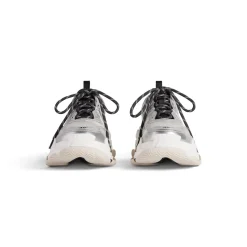 Sneaker Triple S da Donna in Nero/bianco/argento