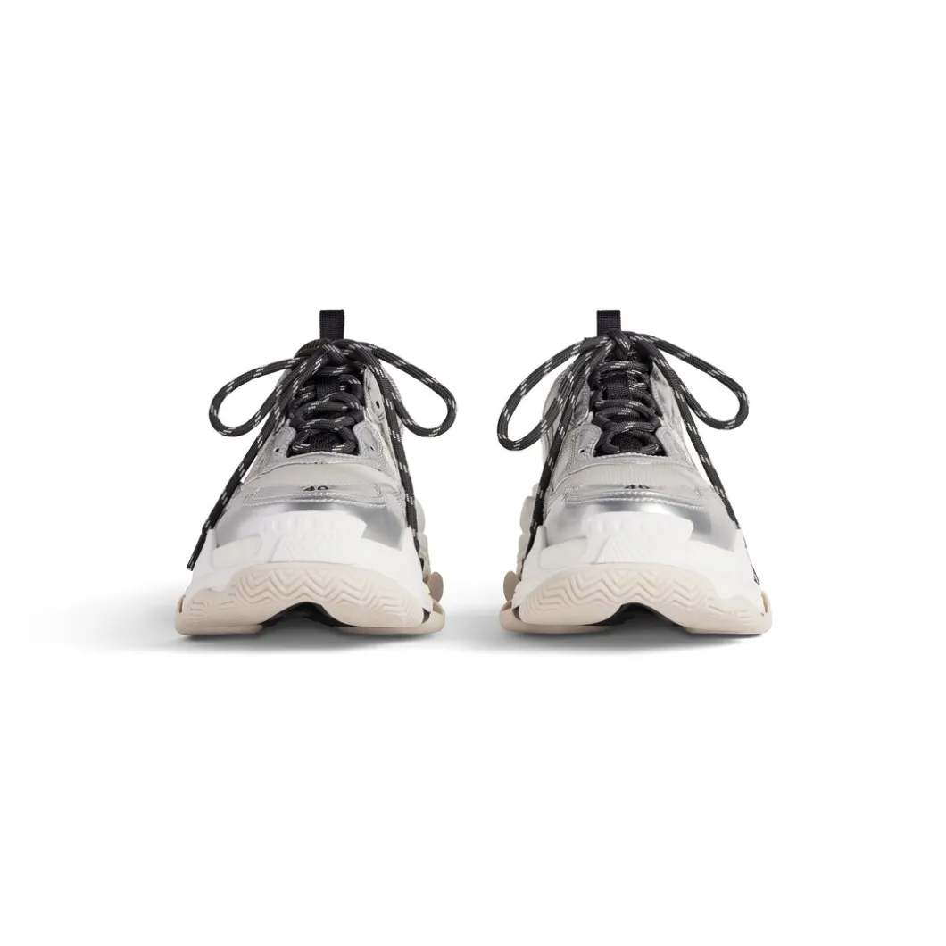 Sneaker Triple S da Donna in Nero/bianco/argento