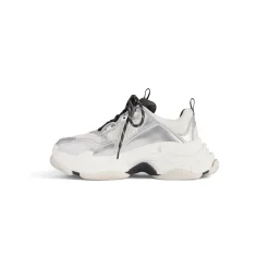 Sneaker Triple S da Donna in Nero/bianco/argento