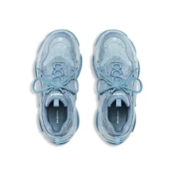 Sneaker Triple S Denim da Donna in Blu