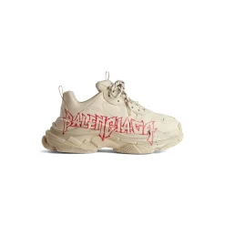 Sneaker Triple S Diy Metal  da Donna in Bianco/rosso/nero