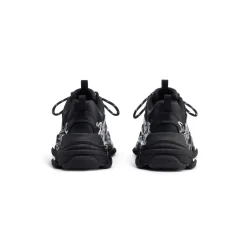 Sneaker Triple S Diy Metal da Donna in Nero/bianco