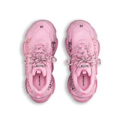 Sneaker Triple S Diy Metal da Donna in Rosa/bianco/rosso