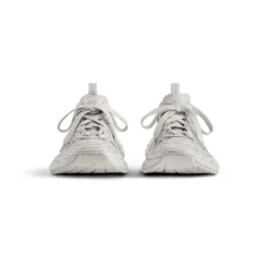 Sneaker 3xl Con Strass da Donna in Grigio Chiaro