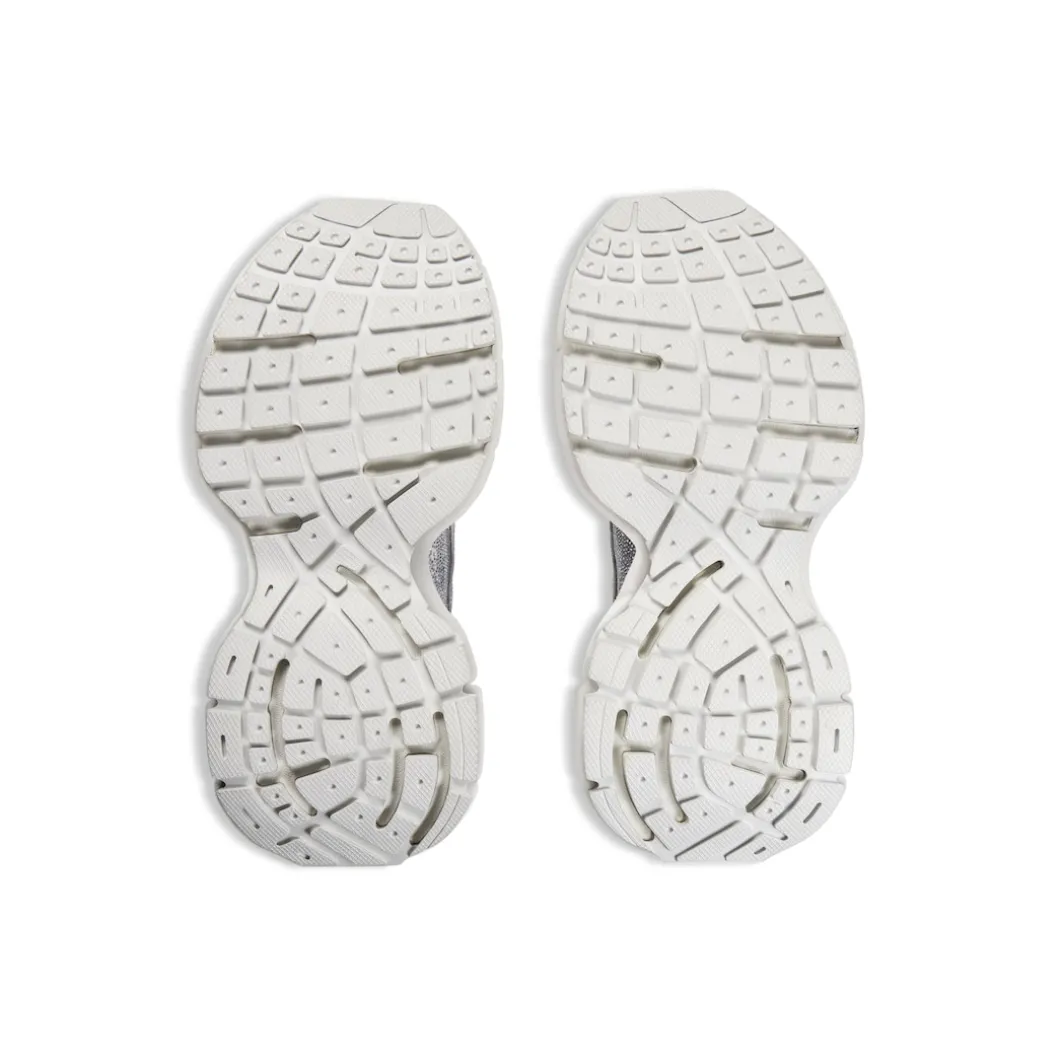 Sneaker 3xl Con Strass da Donna in Grigio Chiaro