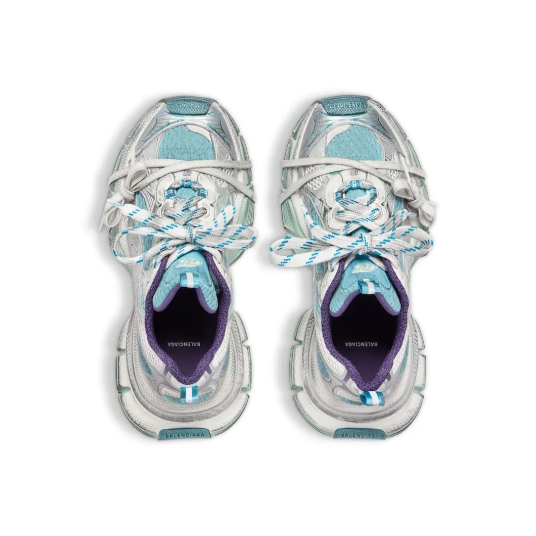 Sneaker 3xl da Donna in Azzurro/bianco/viola