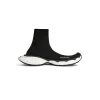 Sneaker 3xl Sock In Maglia Riciclata da Donna in Nero