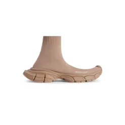 Sneaker 3xl Sock In Maglia Riciclata da Donna in Beige