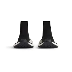 Sneaker 3xl Sock In Maglia Riciclata da Donna in Nero