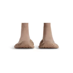 Sneaker 3xl Sock In Maglia Riciclata da Donna in Beige