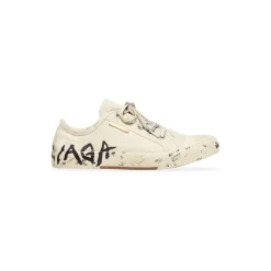 Sneakers Paris Low Top Graffiti  da Donna in Bianco