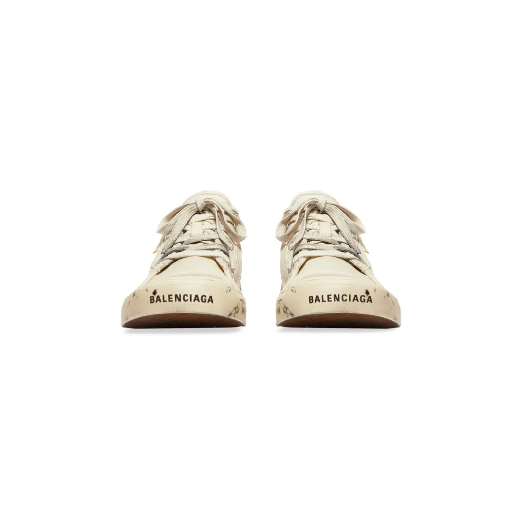Sneakers Paris Low Top Graffiti da Donna in Bianco